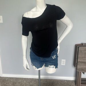 Sonoma Classic Black Pajama Top